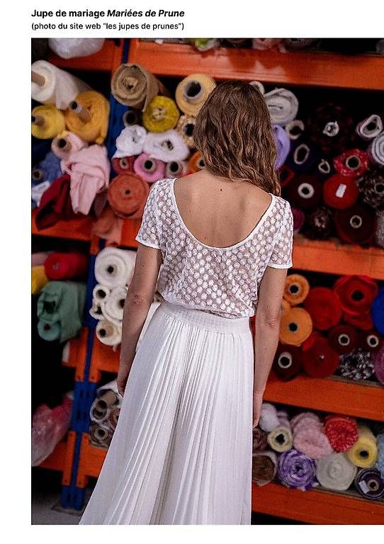Gonne: Jupe blanche longue plissée - taille S – Usato da Mauraz venduto da rac_x7sg