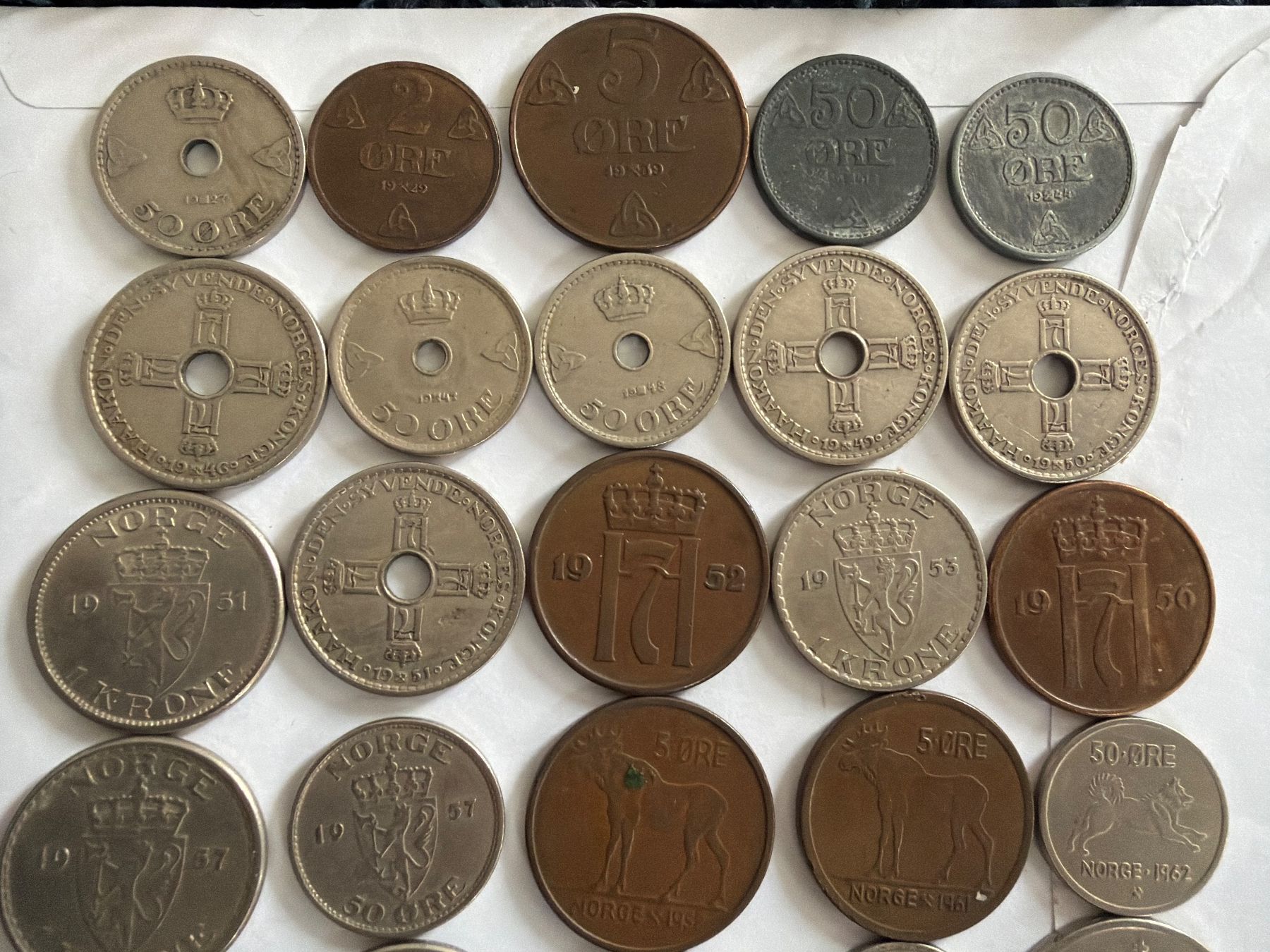 Tutti le monete: Collection de pièces de monnaie Norwegen – Usato da Hittnau venduto da Pat_yl7f 1