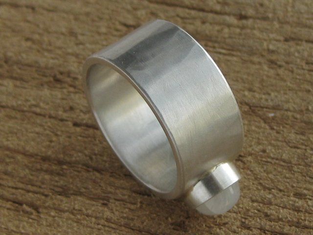 Anelli: breiter Ring Silber 935 Einzelstück Mondstein Gr. 58.5 – Nuovo (secondo la descrizione) da Ermatingen venduto da Decovin 4