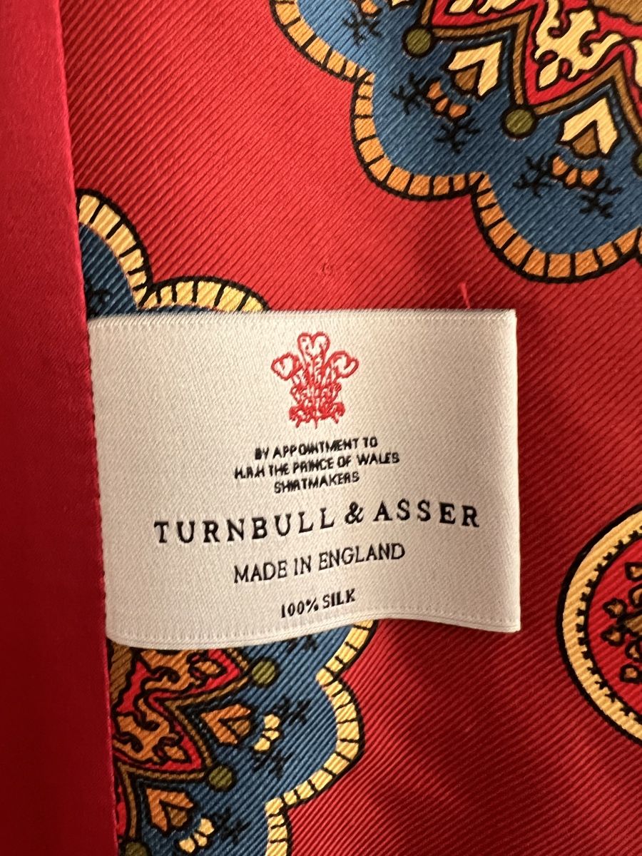 Accappatoi: Turnball & Asser silk robe – Nuovo (secondo la descrizione) da Lausanne venduto da NYC67 2