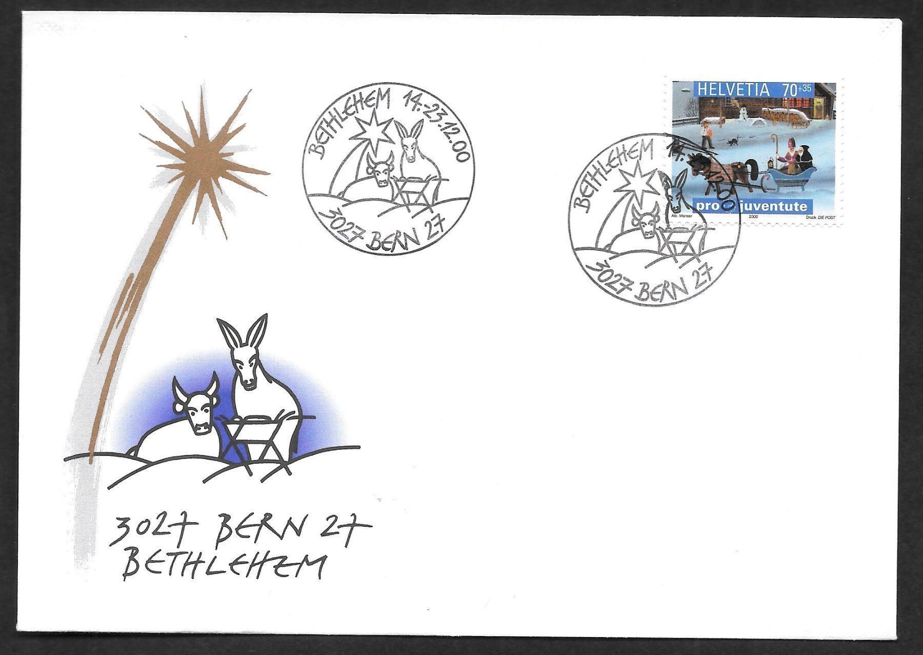 Alle Briefmarken: Sonderbrief S. 1793 Bern Bethlehem 14.-23.12.2000 – Neu (gemäss Beschreibung) aus Olten von clotaldi