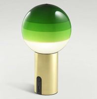 Design-Akku-Leuchte LED, von Marset (Metall&Glas grün)