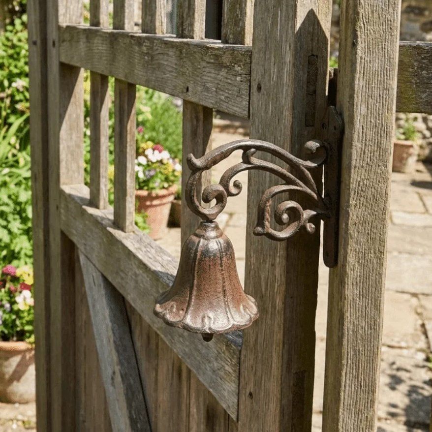 Türklingel aus Gusseisen in Blumenform - Sonnette de porte (Neuf avec ...