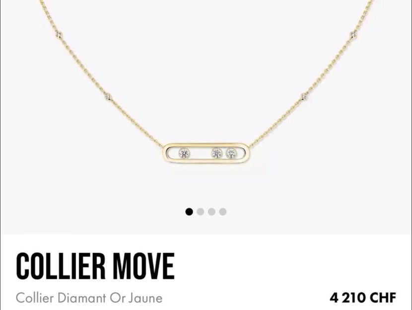 Messika Catenine: MOVE Collier Diamant Or Jaune Messika Grand Modèle – Nuovo (secondo la descrizione) da Vuisternens-Romont venduto da gol_xp6p 6