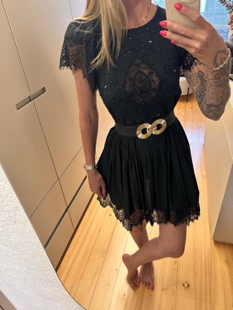 Leichtes Sommerkleid schwarz Twinset Gr. 34