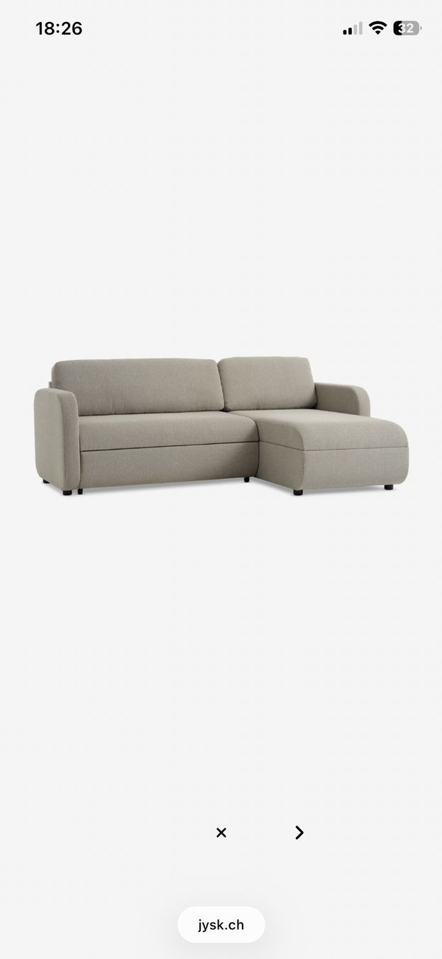 Jysk Sofas: Schlafsofa Stoff Beige – Gebraucht aus Pratteln von duro065 2