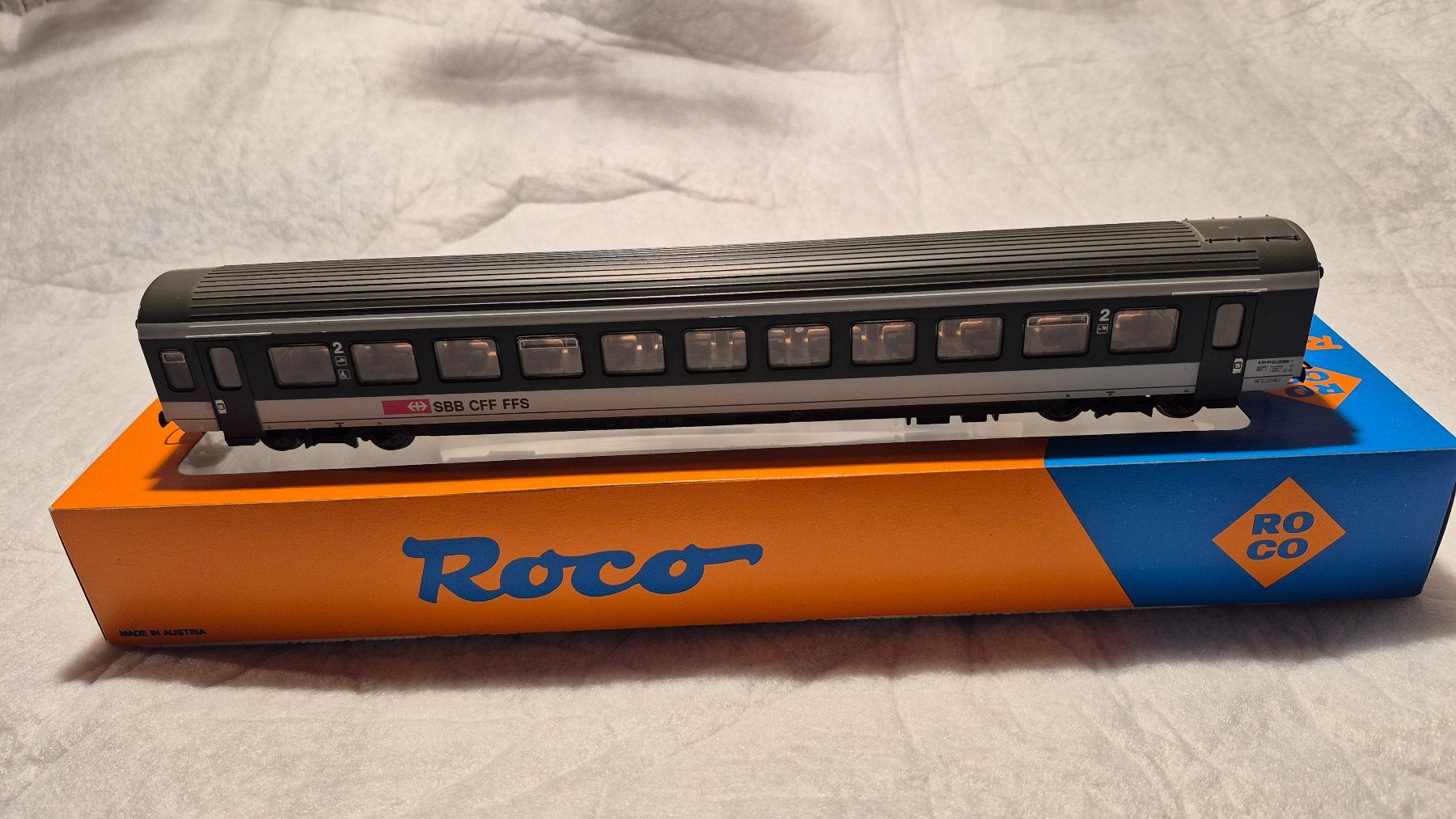 Roco Modellini di ferrovie: ROCO EW IV 2. Klasse-Wagen der SBB, H0, DC – Usato da Freienstein venduto da Gotthardlok 3