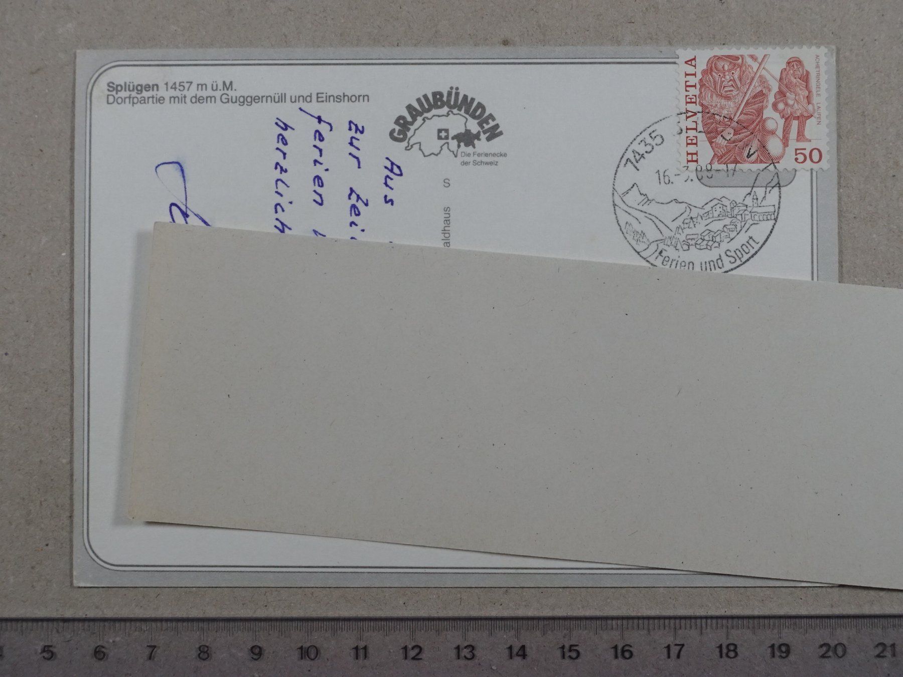 Cartoline postali: Splügen – Usato da Lenzburg venduto da fh1 1