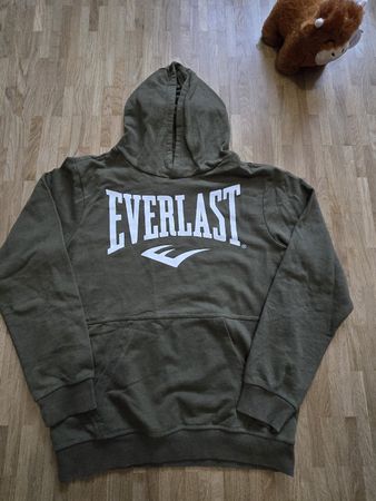Sweat à capuche Everlast kaki, M parfait!