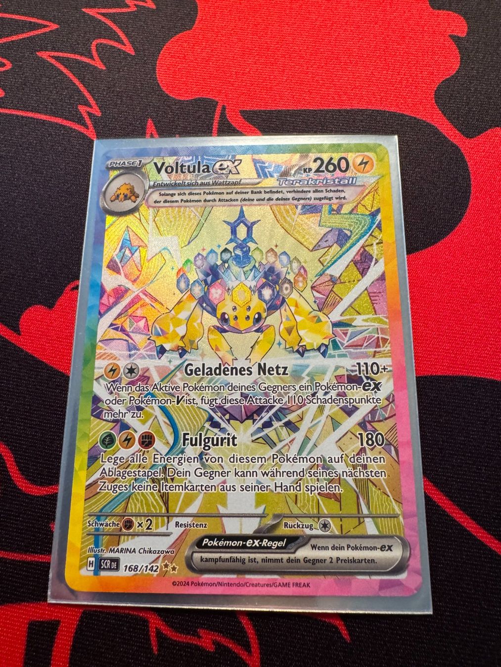 Pokémon Carte collezionabili: Voltula ex (SCR 168) - Stellarkrone – Nuovo (secondo la descrizione) da Bülach venduto da Pfrenzel