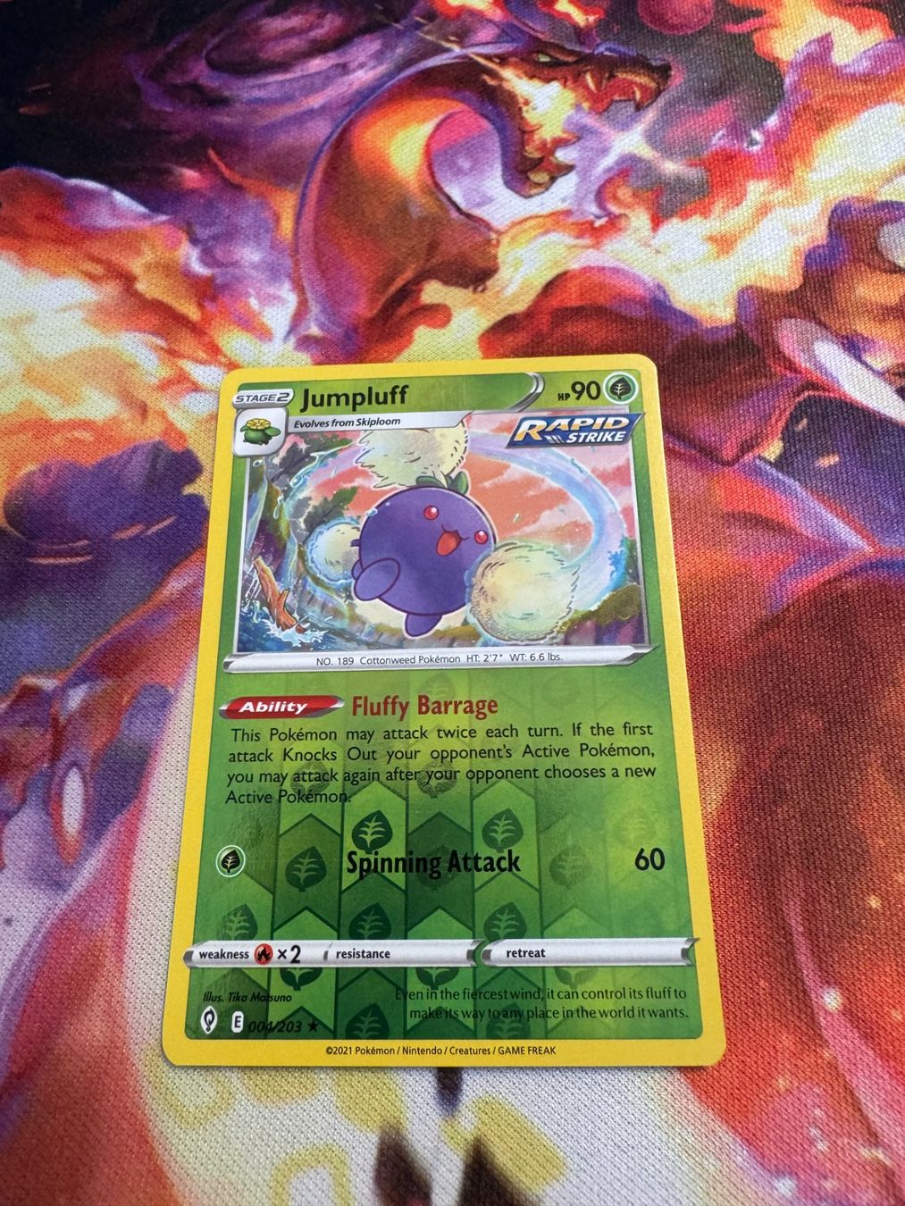 Pokémon Sammelbilder & Trading cards: Jumpluff (EVS 004) / Reverse Holo / Evolving Skies – Neu (gemäss Beschreibung) aus Bülach von CherryBlu
