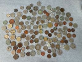 Sammlung von Münzen gemischte Länder Jahrgänge