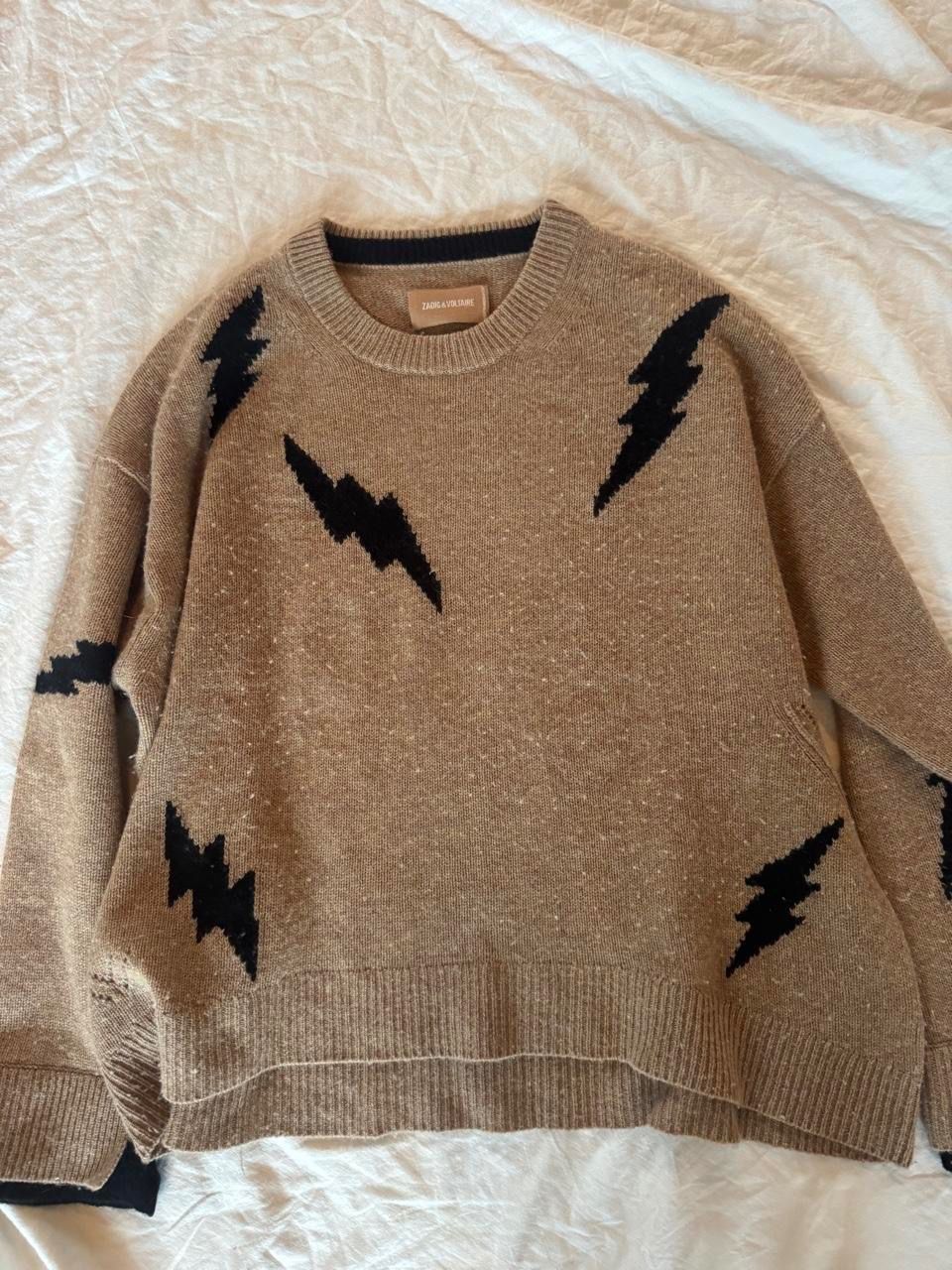 Maglioni & Felpe: Zadig & Voltaire Cashmere Lightning Bolt Sweater – Nuovo (secondo la descrizione) da Geneve venduto da jen_nbr2