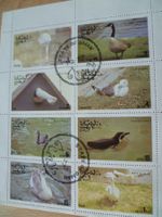 Oman Briefmarken, 8er Block, verschiedene Vogelmotive