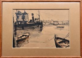 Roger Vuillem  Camogli 1954 oeuvre originale