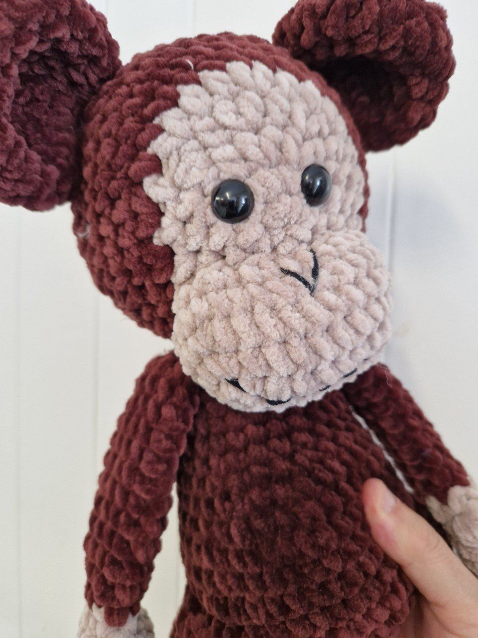 Puppen: Peluche tricoté main SINGE velours 40cm – Neu (gemäss Beschreibung) aus St-Imier von goodber 3