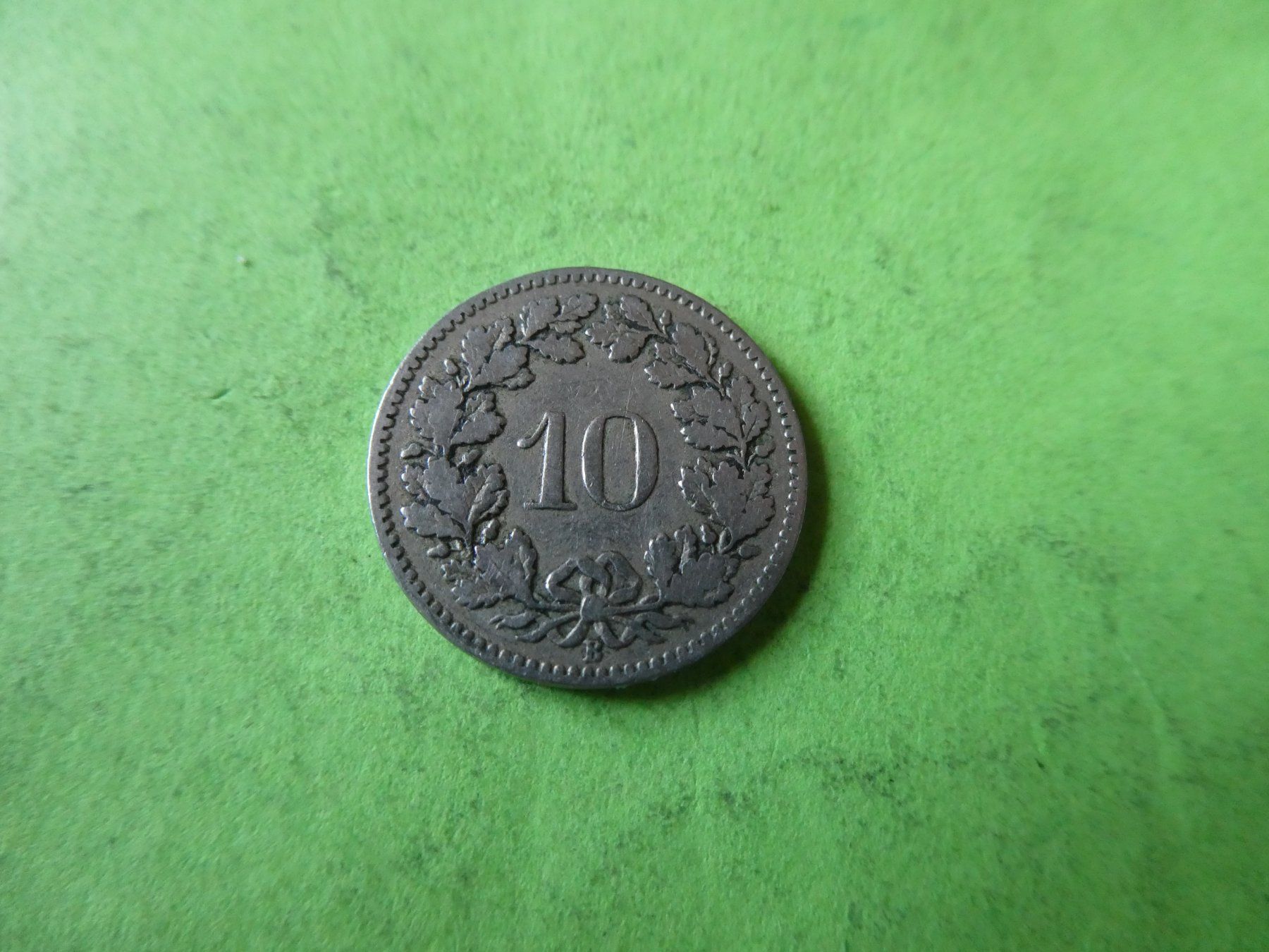 Toutes les monnaies: Schweiz 1879,  10 Rappen – D'occasion à Hinterforst par rohusri 1