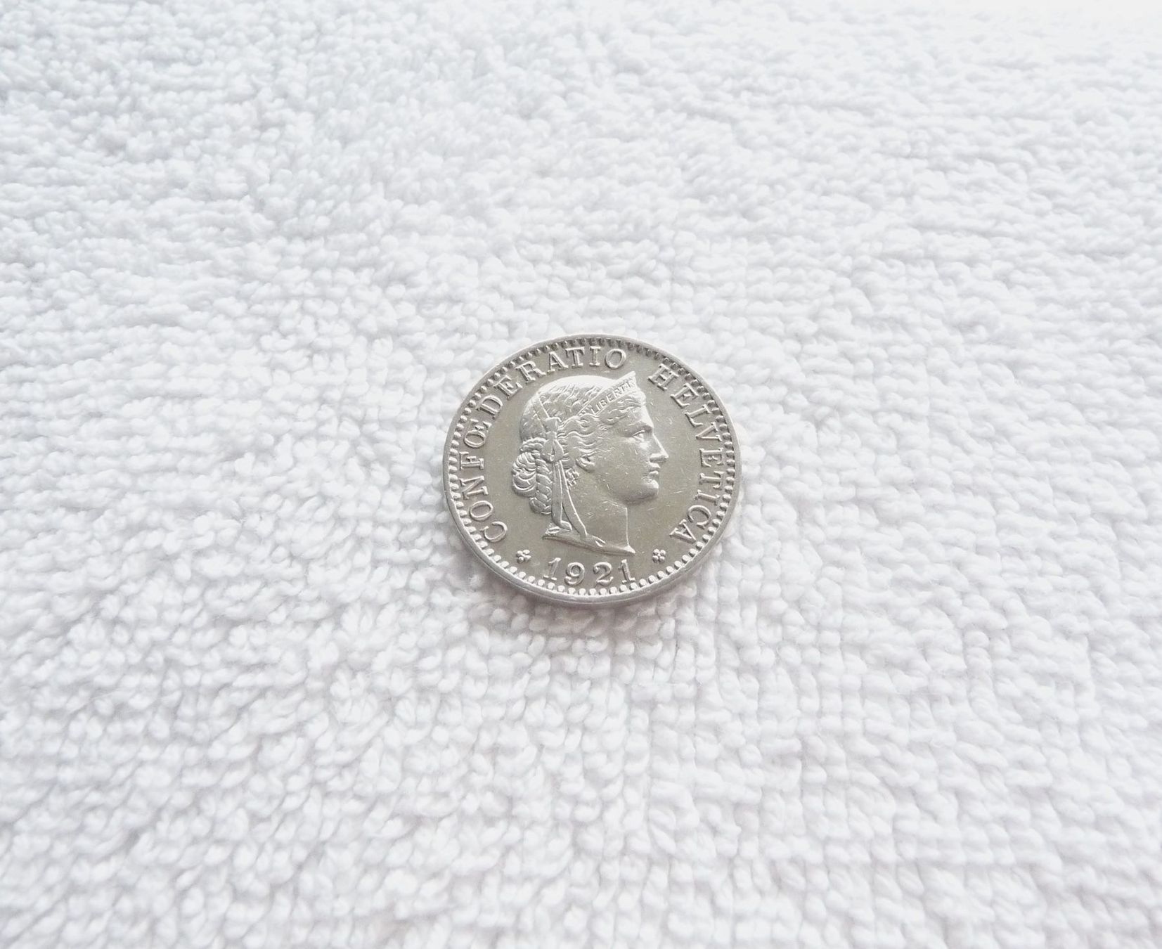 Tutti le monete: 20 centimes/rappen 1921 – Usato da Nyon venduto da Ilmi09
