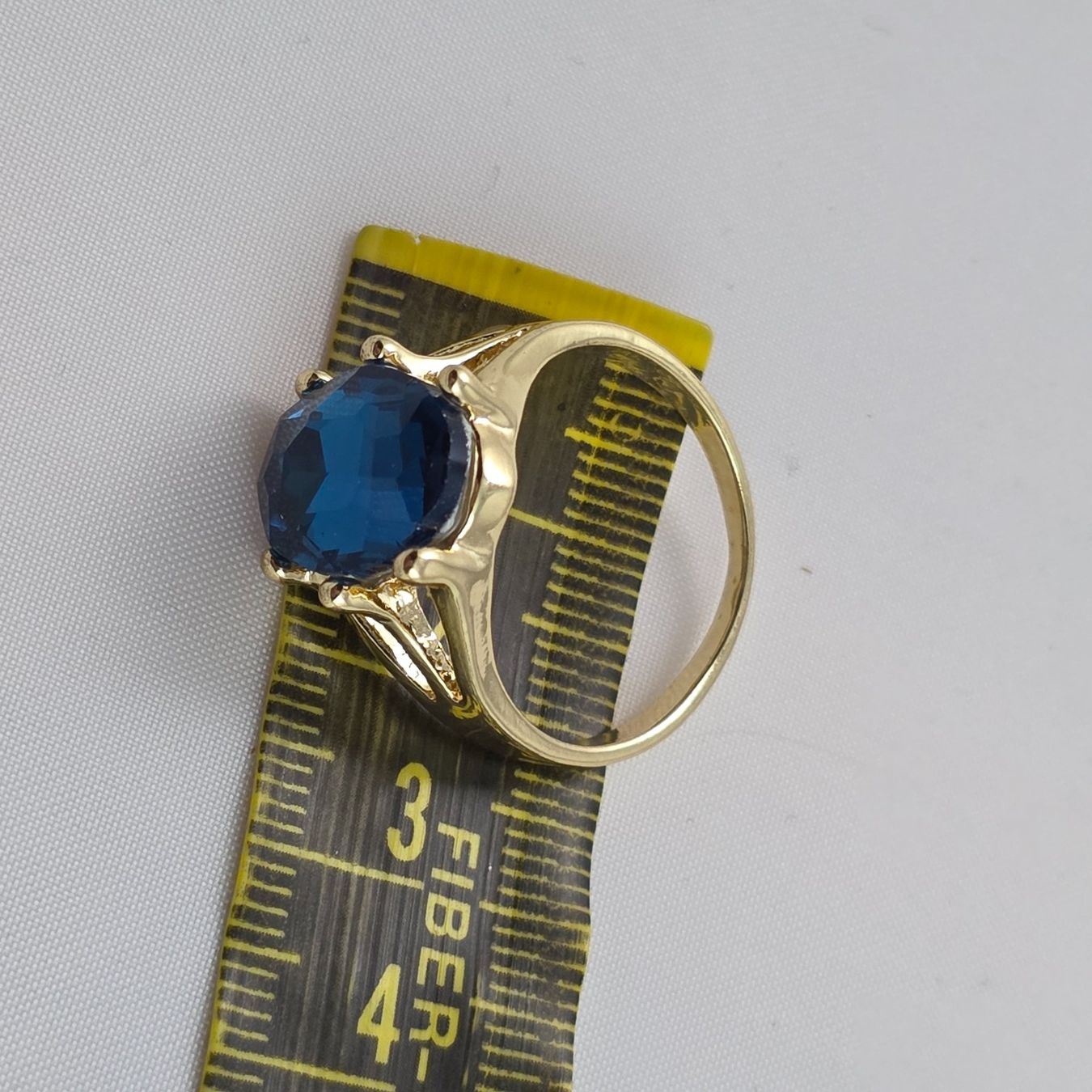 Anelli: Goldfarbener Ring blauer Stein M/L       704 – Usato da Wald ZH venduto da Martin79 3