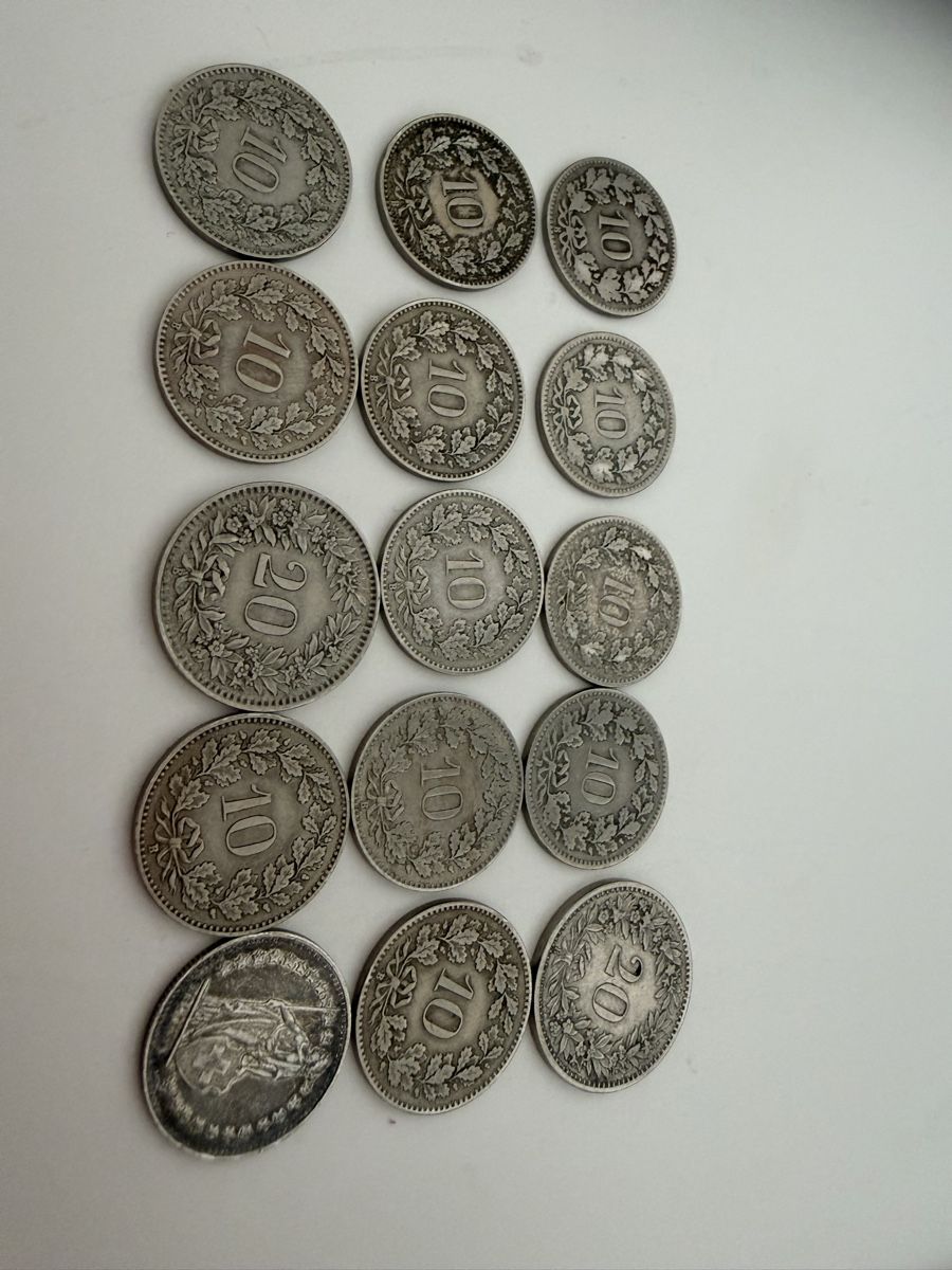 Alle Münzen: Schweizer Geld 10-20-50  – Gebraucht aus Neuhausen von Cartier22 2