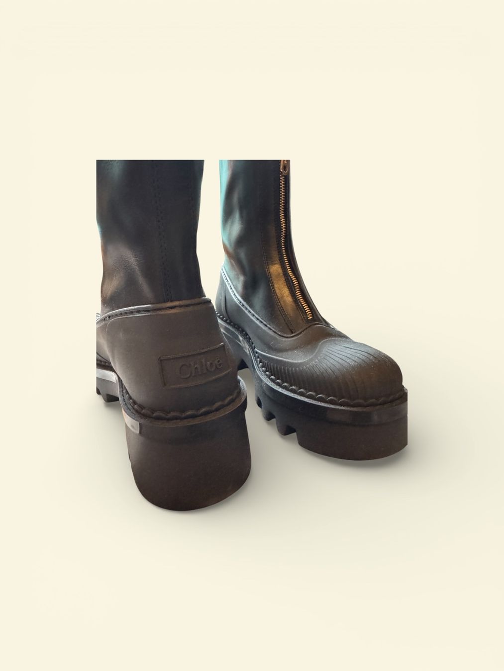 Scarpe da donna: Bottines cuir & caoutchouc Chloé – Usato da Cologny venduto da ale_rr8m 3
