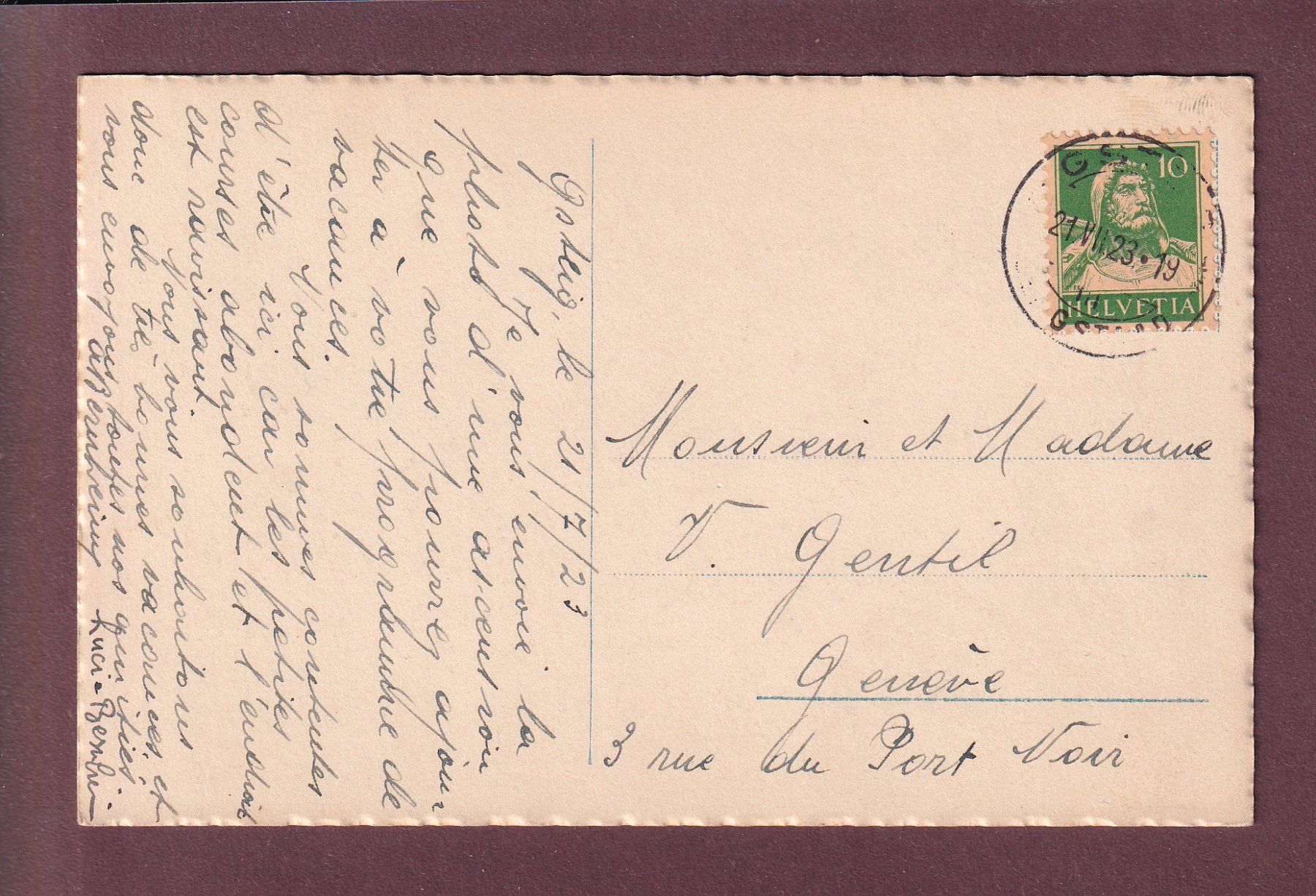 Cartoline postali: LAC RETAUD - Oldenhorn - 1923 – Usato da Pully venduto da nicecards 1