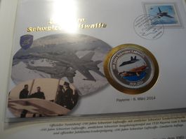 Medaillenbrief 100 Jahre Schweizer Luftwaffe, Payern, FDC