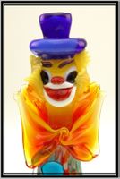 Murano Glas Clown mit buntem Spielball (0009)