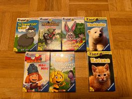 7 Ravensburger Spiele, Quartett, Kartenspiel, neuwertig