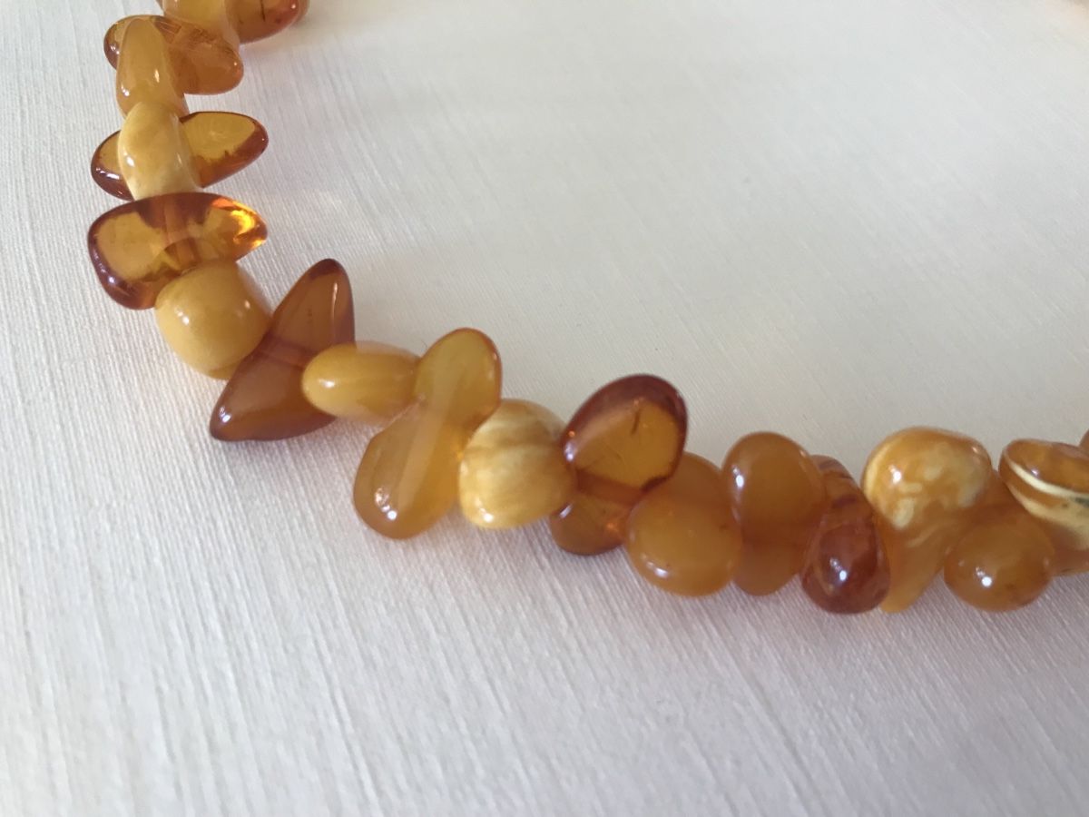 Catenine: Collier ambre véritable perles naturelles chic boho – Nuovo (secondo la descrizione) da Grimisuat venduto da eliseba88 3