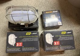 Vier LED Lampen