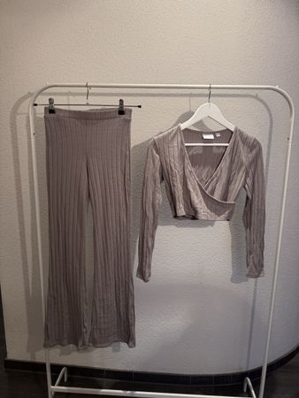 Vila Zweiteiler Set Gr. S – Hose & Crop-Top
