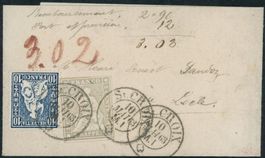 1854/62 - Strubel - Sitz. Helvetia - MiF