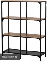 Regal Metall Holz schwarz braun neuwertiger Zustand