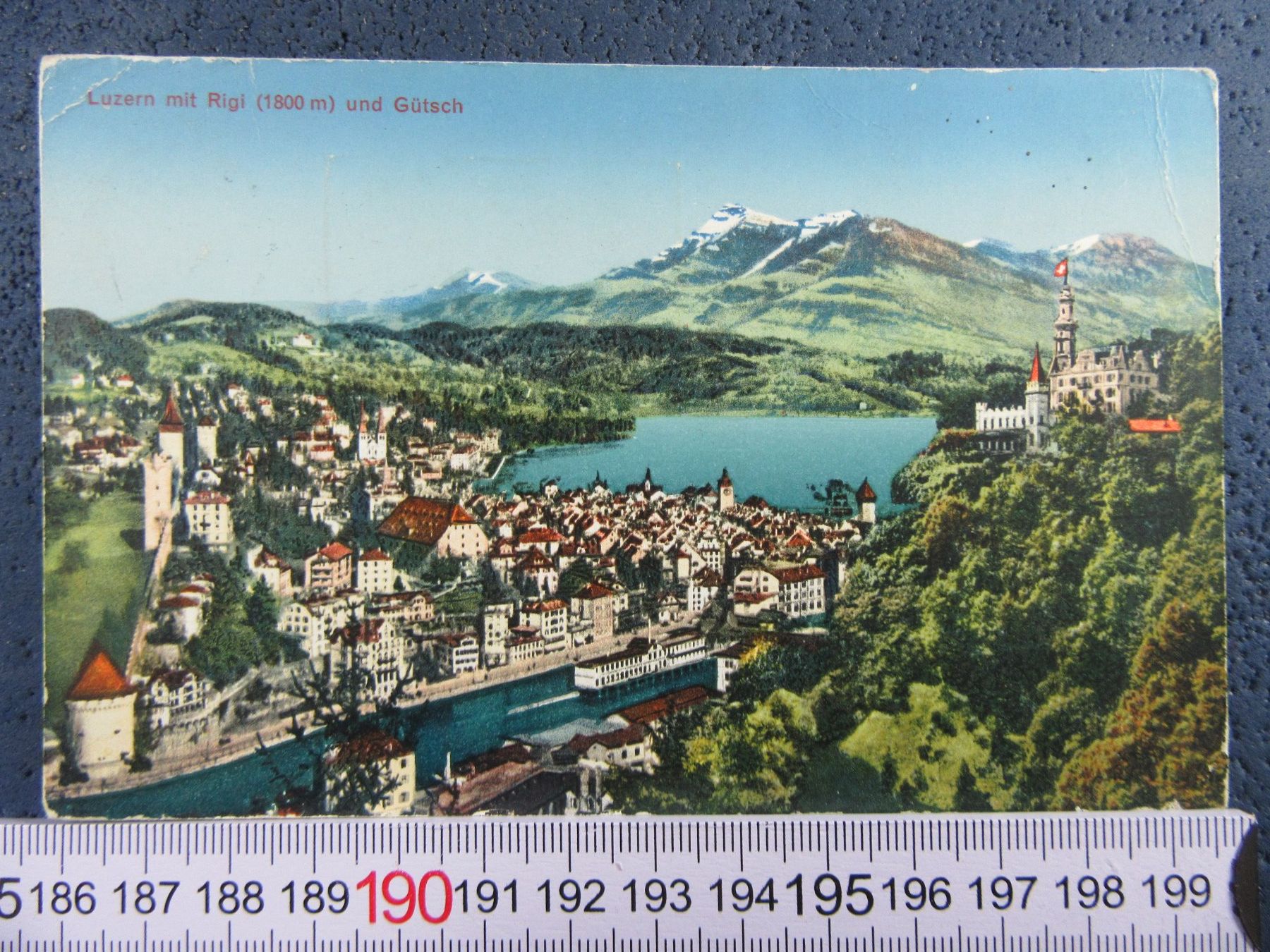 Ansichtskarten: LUZERN MIT RIGI 1 GÜTSCH LU AK BUG – Gebraucht aus Ettingen von Hausi4711