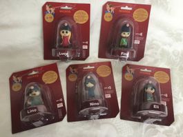 5 neue Migros Mania Hörspielfiguren Original verpackt