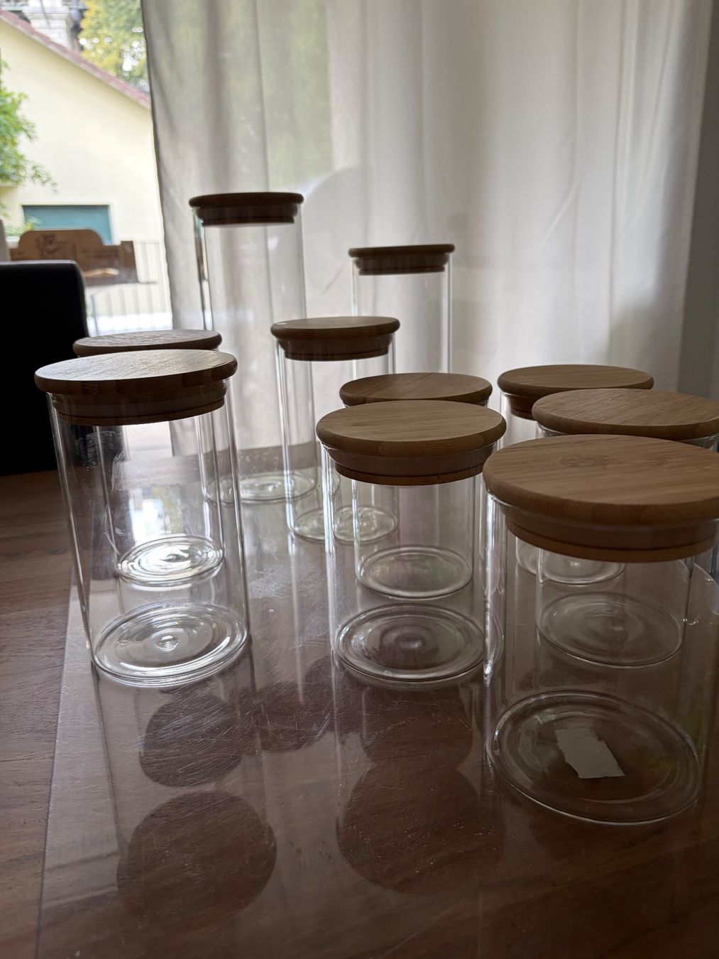 Contenitori & Simili: Vorratsgläser Glas mit Bambusdeckel – Usato da Bern venduto da Kat_kjj8 1