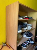 Zwei identische Regal Holz, vintage, hell, guter Zustand