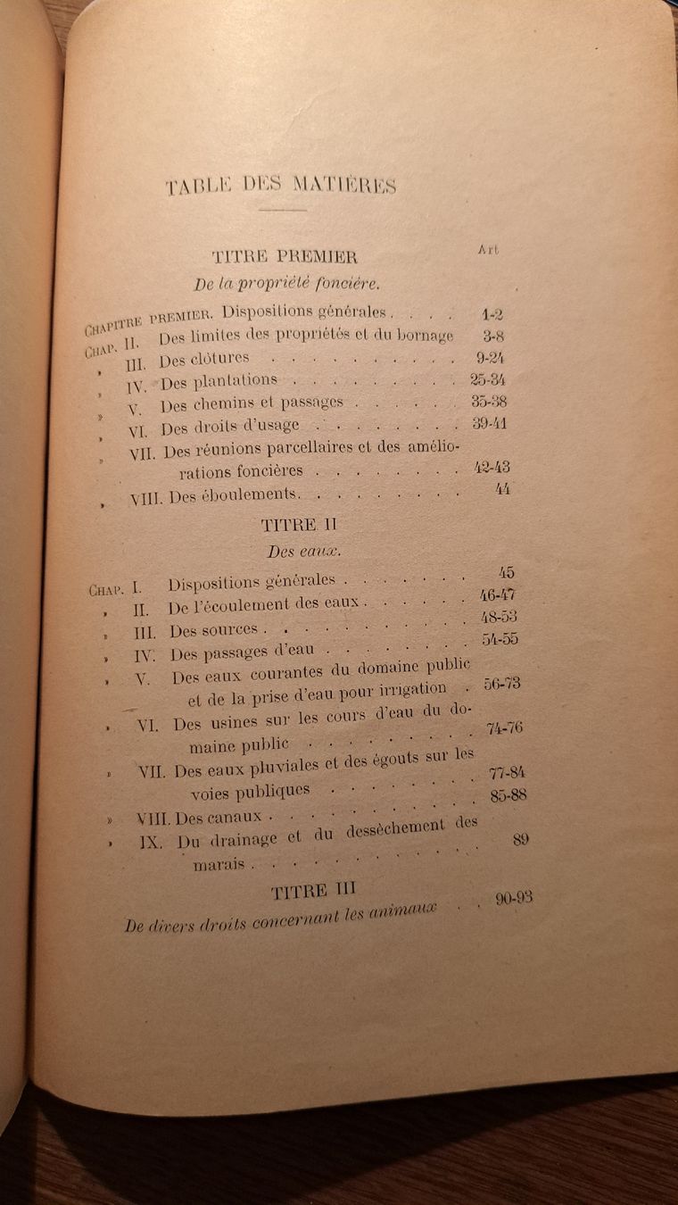 Bücher: Code Rural, édition originale de 1911. Rare!  – Gebraucht aus Pailly von jme99 2