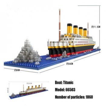 Nanoblock Baukästen: 66503 XKS - Titanic (Ohne Box) – Neu (gemäss Beschreibung) aus Hochdorf von ruest-online