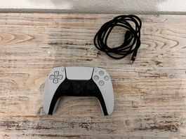 PS5 Dual Sense Wireless Controller weiß + Sync  Charge Cable