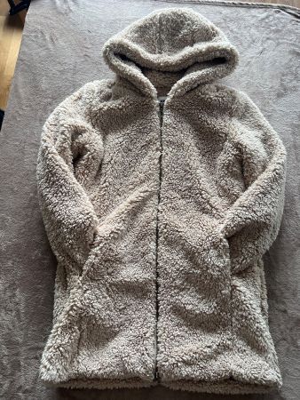 Urban Classics Teddyfell Jacke mit Kapuze, Beige, S