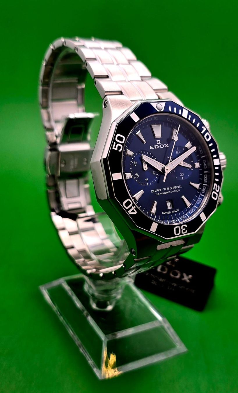 Edox Orologi: EDOX CHRONOMETER DATE HYDRO-SUB SWISS MADE SAPPHI – Nuovo e nell'imballaggio originale da Neftenbach venduto da Taschen-Uhren 8