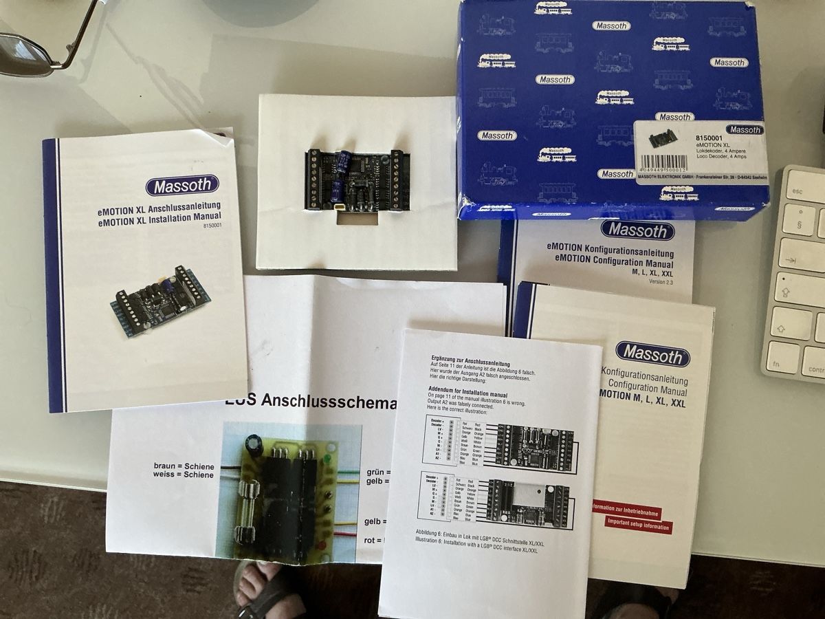 Modelleisenbahnen: Massoth 8150001 eMOTION XL Lokdecoder 4 Ampere mit Anleitung – Neu (gemäss Beschreibung) aus Wängi von Madella