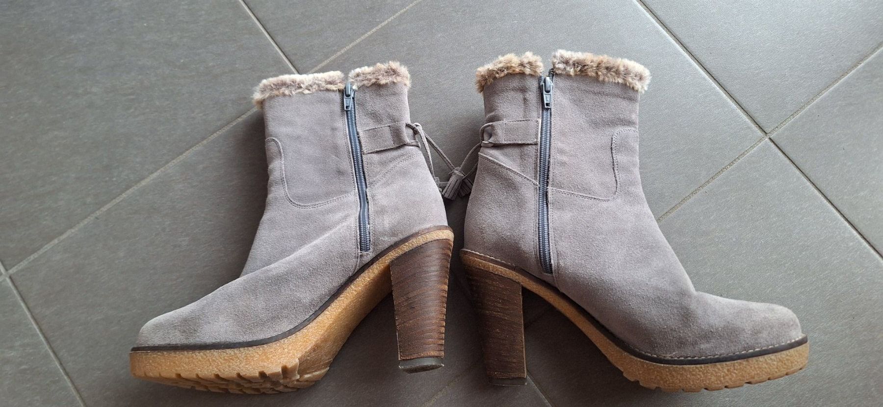 Maddison Scarpe da donna: bottine grise / graue Stiefelette – Nuovo (secondo la descrizione) da Lussery-Villars venduto da pousinete02 2