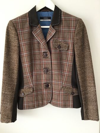 Damen Blazer Orwell kariert braun