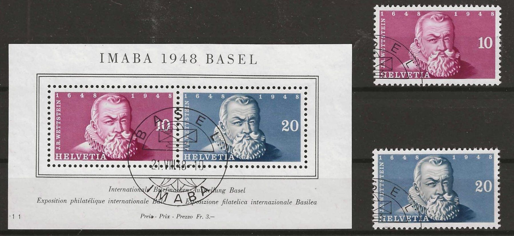 Tous les timbres: 1948 : Imaba Block + Einzelwerte ; KP 180.-- – D'occasion à Gümligen par Geniusbuy