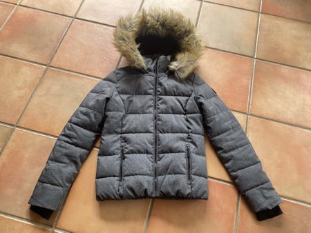 Winterjacke, dunkelgrau, Gr. XS