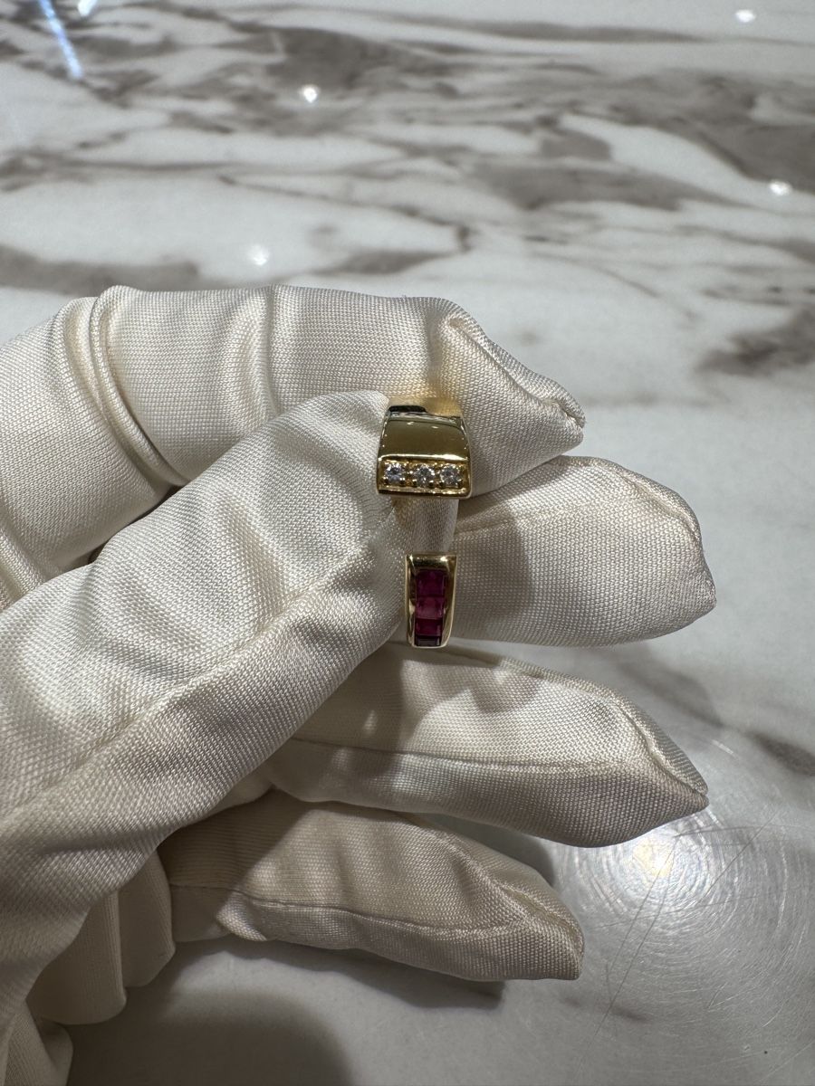 Ringe: Damenring 18k Gold Rubin – Gebraucht aus Schaffhausen von glamour-shop 4