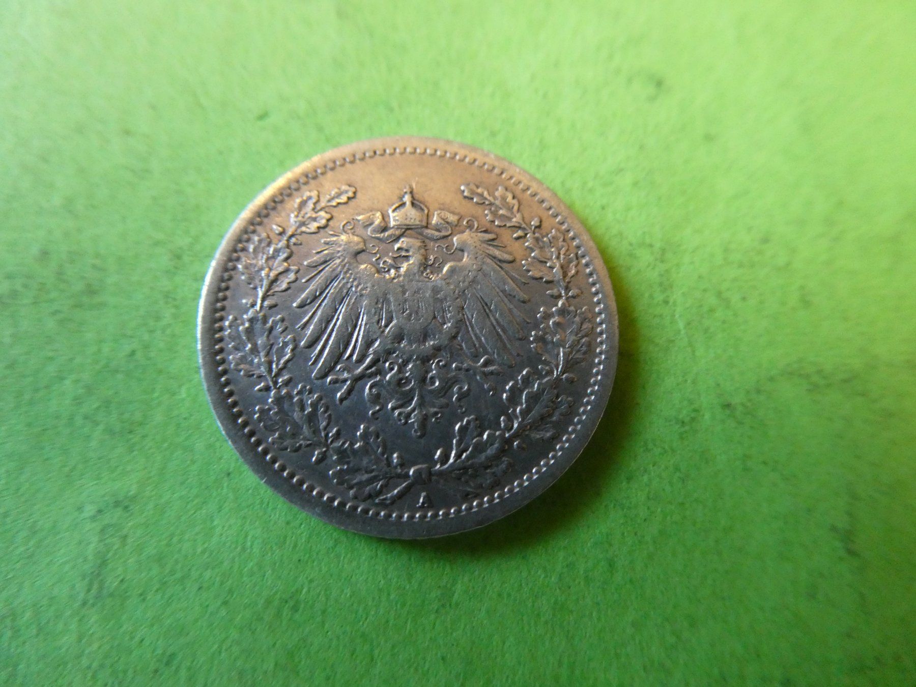 Tutti le monete: Dt. Reich 1914 A, 1/2 Silbermark – Usato da Hinterforst venduto da Rohusri 1